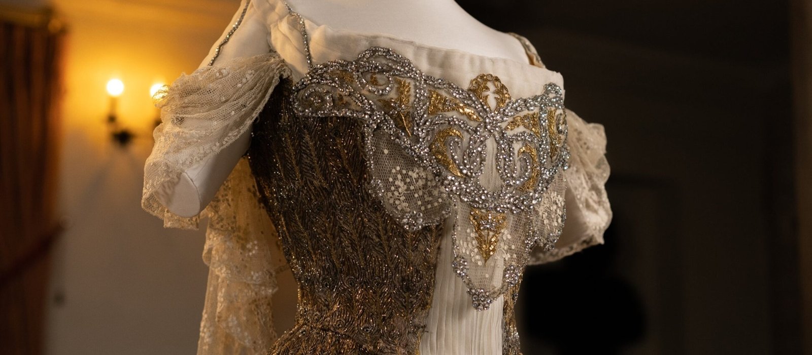 The “Peacock Dress” created for Lady Curzon for the Delhi Durbar ball, 1903. © National Trust Images/Gavin Repton